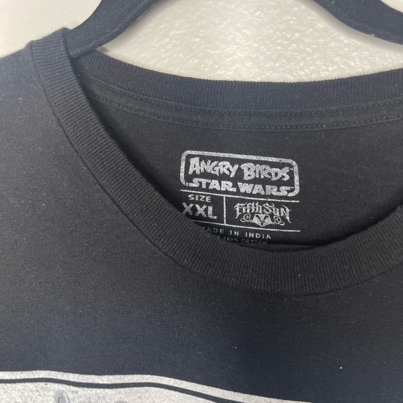 Star Wars Angry Birds Black Crewneck Tee Shirt Darth Vader Size  XXL 2XL - Picture 3 of 5